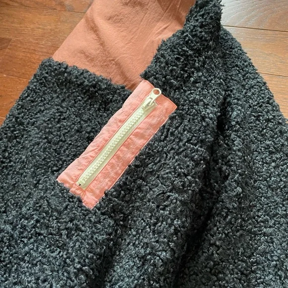 WSLY Black and Tan Sherpa Jacket